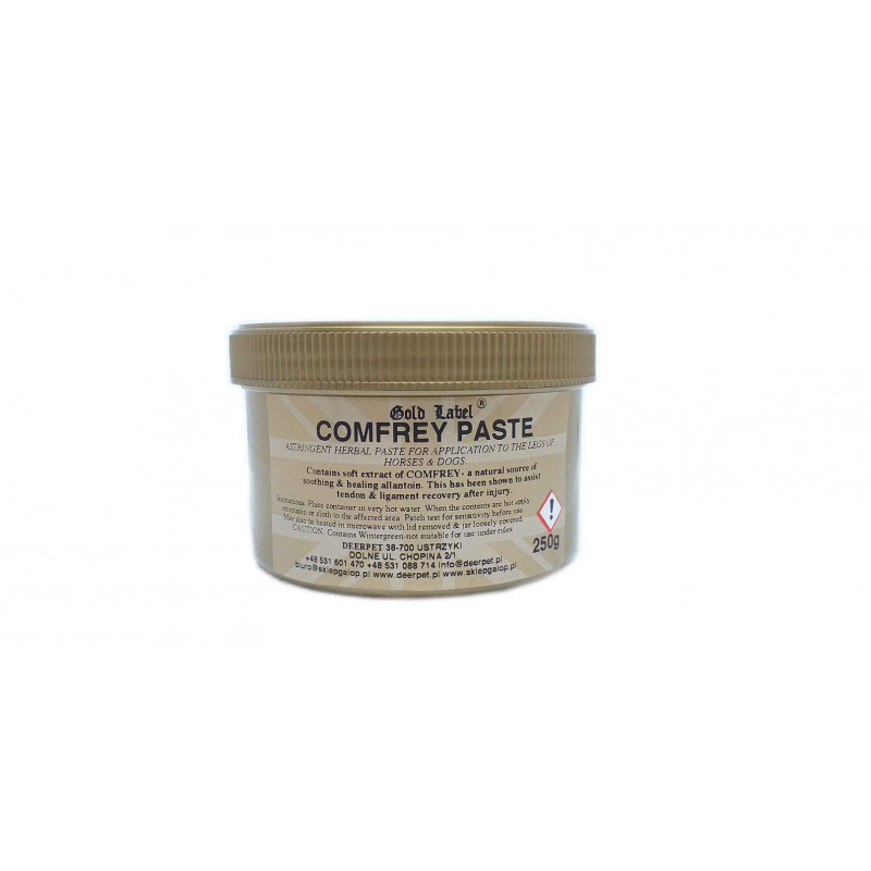 Maść lecznicza dla koni psów Comfrey paste 250 ml GOLD LABEL