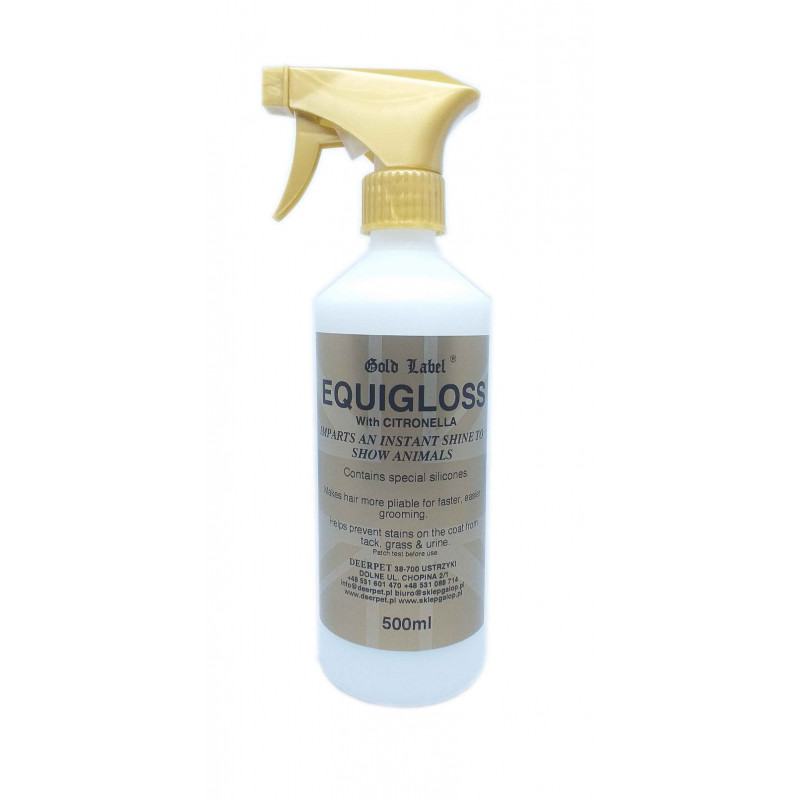 Nabłyszczacz odżywka do sierści Equigloss 500ml GOLD LABEL