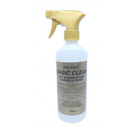 Suchy szampon dla koni psów Magic Clean 500 ml GOLD LABEL