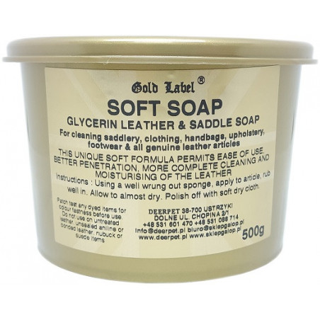 Mydło glicerynowe do czyszczenia skóry GOLD LABEL 500g