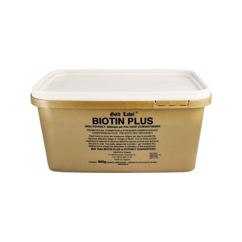 Biotyna z cynkiem Biotin Plus GOLD LABEL 900g