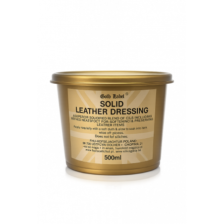 Pasta do pielęgnacji skóry Solid Leather Dressing GOLD LABEL 500 ml