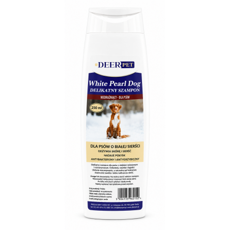 Szampon dla białych psów WHITE PEARL DOG 250 ml DEER PET
