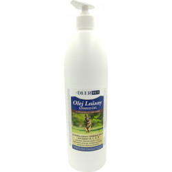 Olej lniany dla psa i kota 1000 ml DEER PET