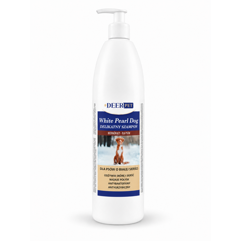 Szampon dla białych psów WHITE PEARL DOG 1000 ml DEER PET