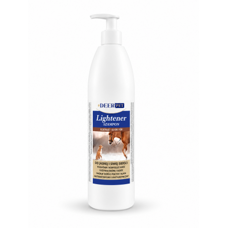 Szampon dla siwych psów koni LIGHTENER 1000 ml DEER PET