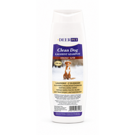Delikatny szampon dla psów CLEAN DOG 250 ml DEER PET