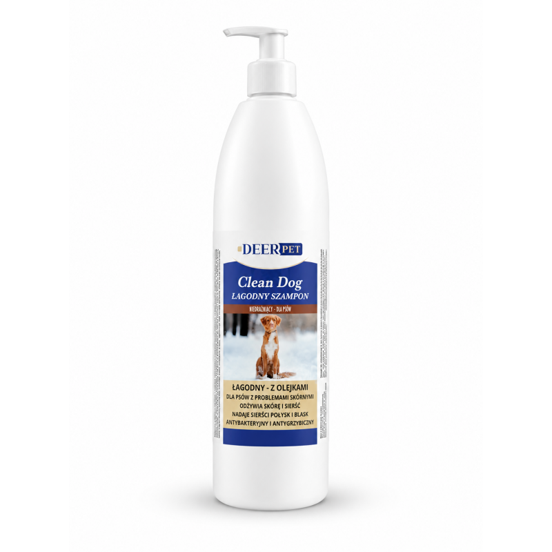 Delikatny szampon dla psów CLEAN DOG 1000 ml DEER PET
