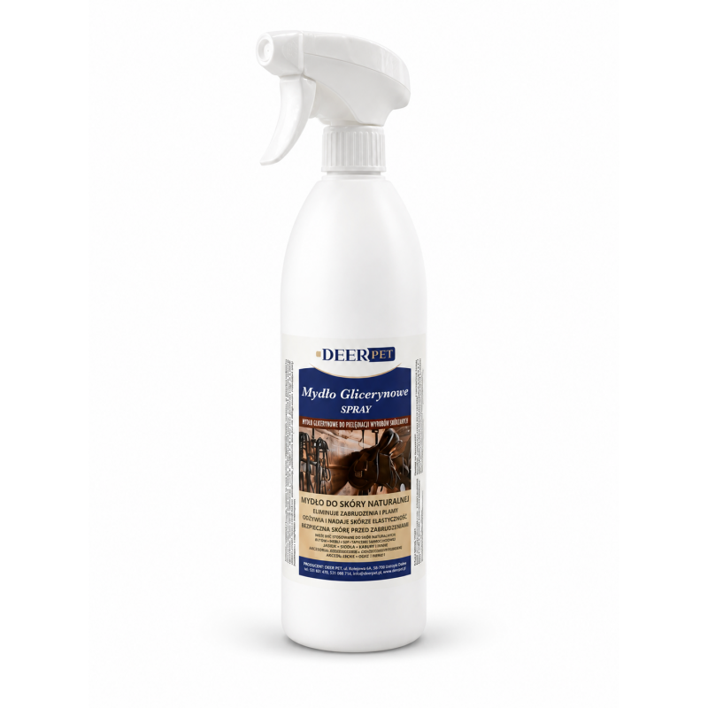 Spray mydło glicerynowe do skóry 1000 ml DEER PET