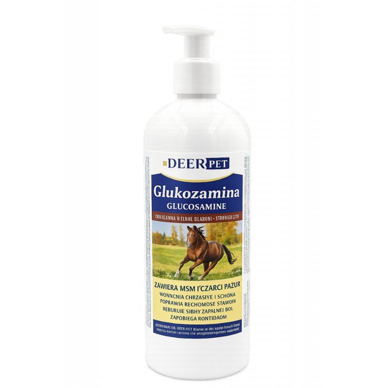 Glukozamina w płynie dla koni 500 ml DEER PET