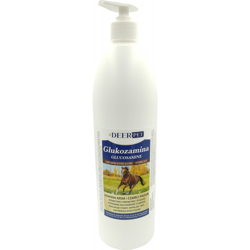 Glukozamina w płynie dla koni 1000 ml DEER PET
