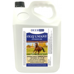 Olej lniany dla koni 5L DEER PET