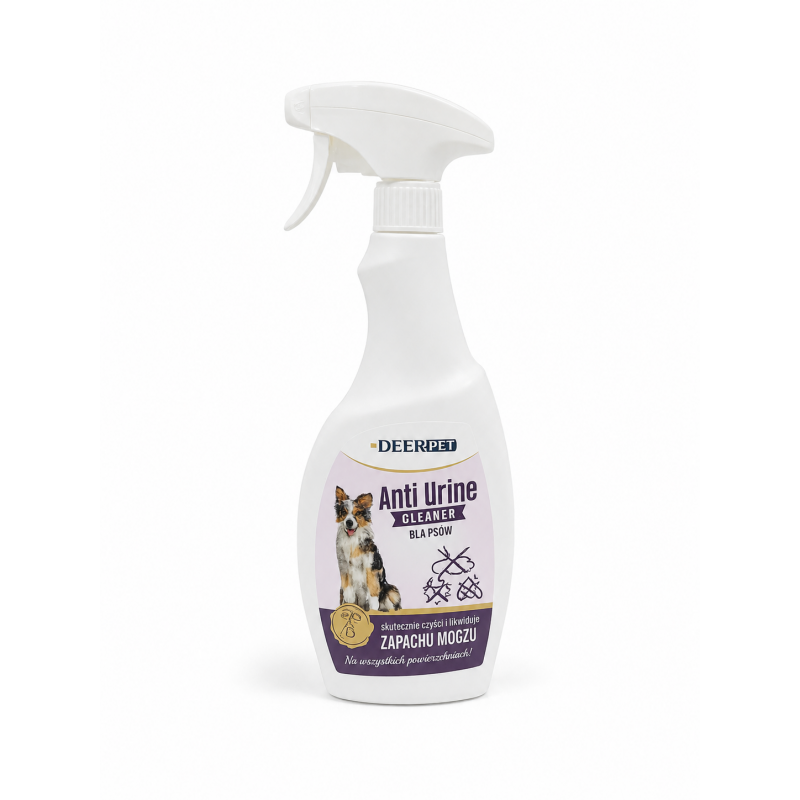 Spray Anti Urine Cleaner likwiduje zapach moczu psów DEER PET 500 ml