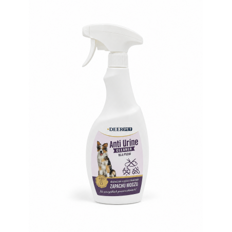 Spray Anti Urine Cleaner likwiduje zapach moczu psów DEER PET 500 ml