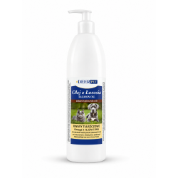 Olej z łososia dla psów kotów 1000 ml DEER PET
