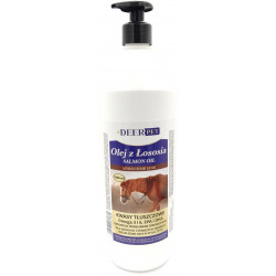 Olej z łososia Salmon Oil dla koni 1000 ml DEER PET