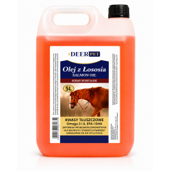 Olej z łososia Salmon Oil dla koni 5l DEER PET
