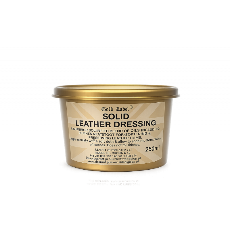 Pasta do pielęgnacji skóry Solid Leather Dressing GOLD LABEL 250 ml