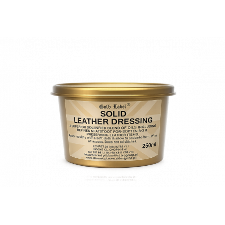 Pasta do pielęgnacji skóry Solid Leather Dressing GOLD LABEL 250 ml