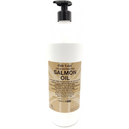 Olej z łososia dla psów SALMON OIL 1000 ml GOLD LABEL