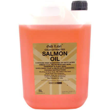 Olej z łososia dla psów SALMON OIL 5l GOLD LABEL