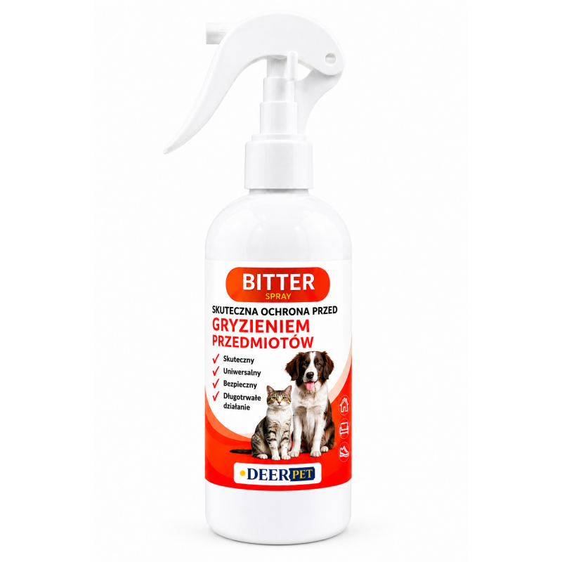 BITER płyn przeciwko obgryzaniu przedmiotów pies kot 250 ml DEER PET