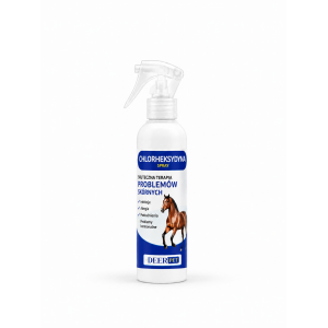 Spray z chlorheksydyną grzybica stany zapalne dla koni 100 ml DEER PET