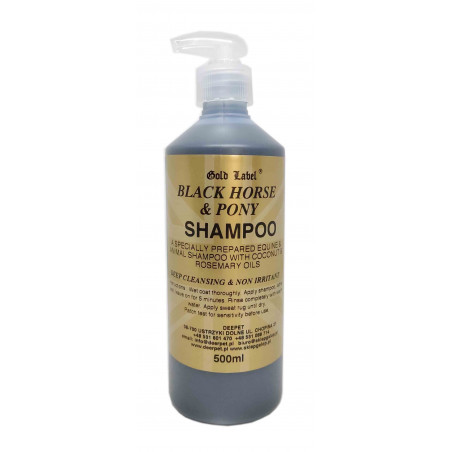 Szampon dla czarnych koni  BLACK 500 ml GOLD LABEL