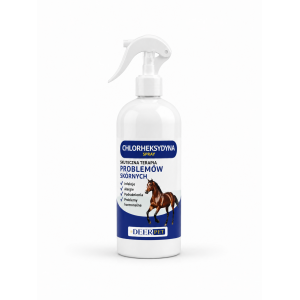 Spray z chlorheksydyną grzybica stany zapalne dla koni 500 ml DEER PET