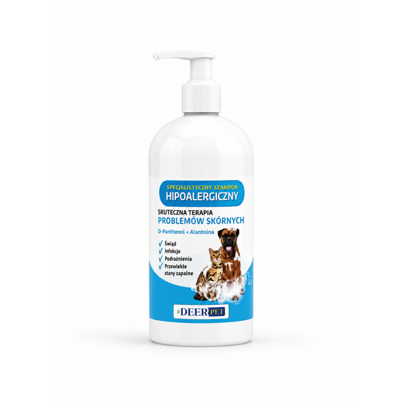 Szampon hipoalergiczny dla psa kota 500ml DEER PET