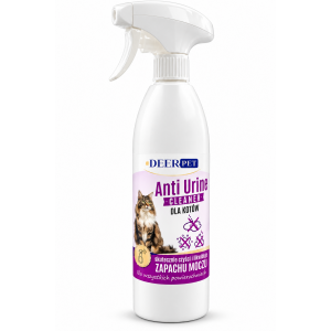 Spray Anti Urine Cleaner likwiduje zapach moczu kotów DEER PET 1000 ml