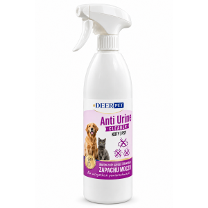 Spray Anti Urine Cleaner likwiduje zapach moczu psów i kotów DEER PET 1000 ml