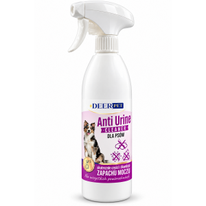 Spray Anti Urine Cleaner likwiduje zapach moczu psów DEER PET 1000 ml
