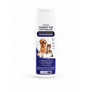 Szampon z chlorheksydyną dla psów kotów 250ml DEER PET
